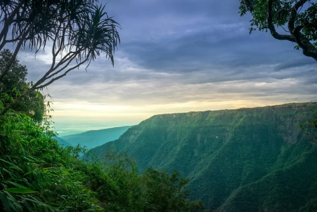 Cherrapunjee hills and valley view Meghalaya